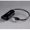 Axagon HUE-X4B USB 2.0 keturių prievadų šakotuvas, juodas