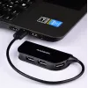Axagon HUE-X4B USB 2.0 keturių prievadų šakotuvas, juodas
