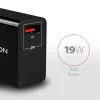 Mobiliojo įrenginio įkroviklis Axagon ACU-QC19, greitasis įkrovimas QC 3.0, 19 W, juodas