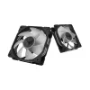 Ventiliatorius ASUS TUF Gaming TR120 ARGB Reverse Triple Pack — 3×120 mm, 2200 RPM, PWM, 2.75 mmH2O, 16 LED, Juodas