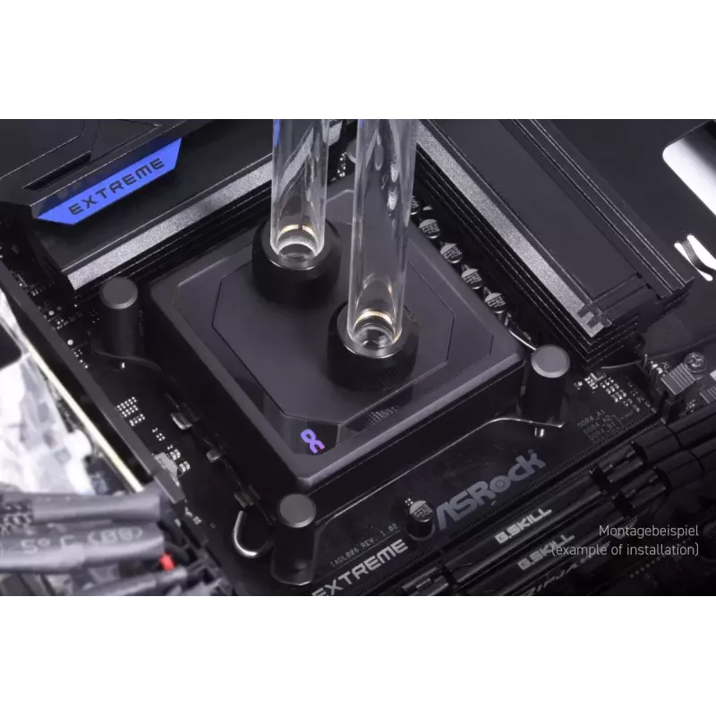 Vandens blokas Alphacool 13082 Žalvaris Varis Juodas 70mm