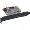 InLine sąsajos plokštė, USB 3.2 Gen.2x2, 1x USB-C, PCIe x4, PCIe, Low-profile, PCIe 4.0, 100 mm, 1.28 mm, 120 mm