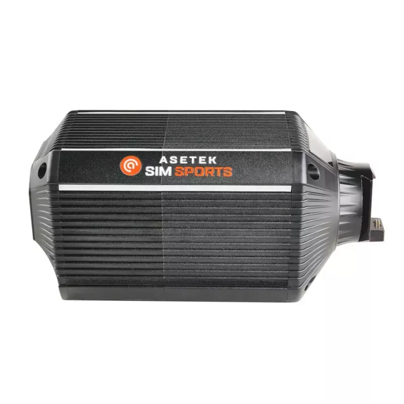 Vairų bazė Asetek 40-020-0020003 – žaidimų vairų bazė, 400 W, skirta PC, juoda/balta, 132×293×133 mm