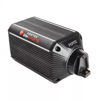 Vairų bazė Asetek 40-020-0020003 – žaidimų vairų bazė, 400 W, skirta PC, juoda/balta, 132×293×133 mm