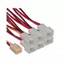 InLine Y-kabelis ventiliatoriams 3pin Molex moteriškas / 6x 3pin Molex vyriškas 33436