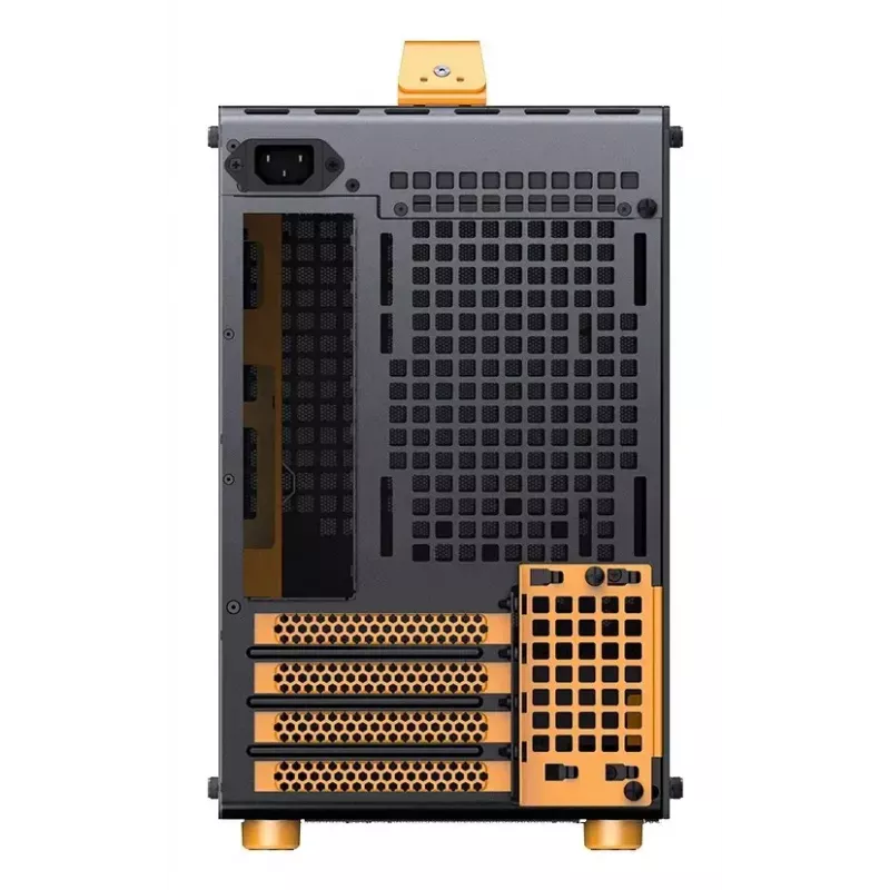 Kompiuterio korpusas JONSPLUS MATX Handle Case Z20 - Juodai Oranžinis