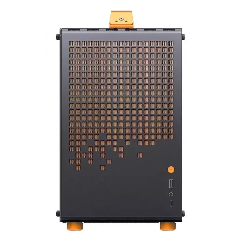 Kompiuterio korpusas JONSPLUS MATX Handle Case Z20 - Juodai Oranžinis