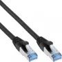InLine Patch Laidas S/FTP PiMF Cat.6A be halogenų 500MHz juodas 0,5m