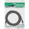InLine Patch Laidas S/FTP PiMF Cat.6A be halogenų 500MHz juodas 0,5m