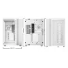 Korpusas be quiet! LIGHT BASE 600 LX White Midi Tower – ATX, šoninis langas, ARGB priekis, USB-C, palaiko 360 mm radiatorių