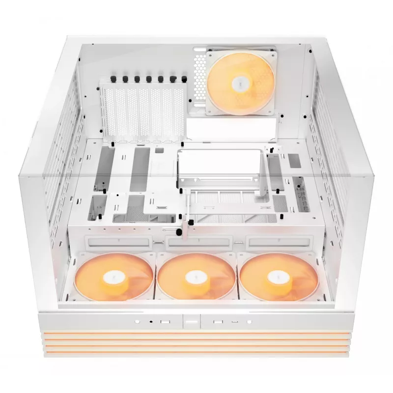 Korpusas be quiet! LIGHT BASE 600 LX White Midi Tower – ATX, šoninis langas, ARGB priekis, USB-C, palaiko 360 mm radiatorių