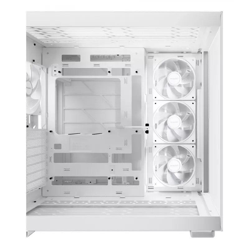 Korpusas be quiet! LIGHT BASE 600 LX White Midi Tower – ATX, šoninis langas, ARGB priekis, USB-C, palaiko 360 mm radiatorių