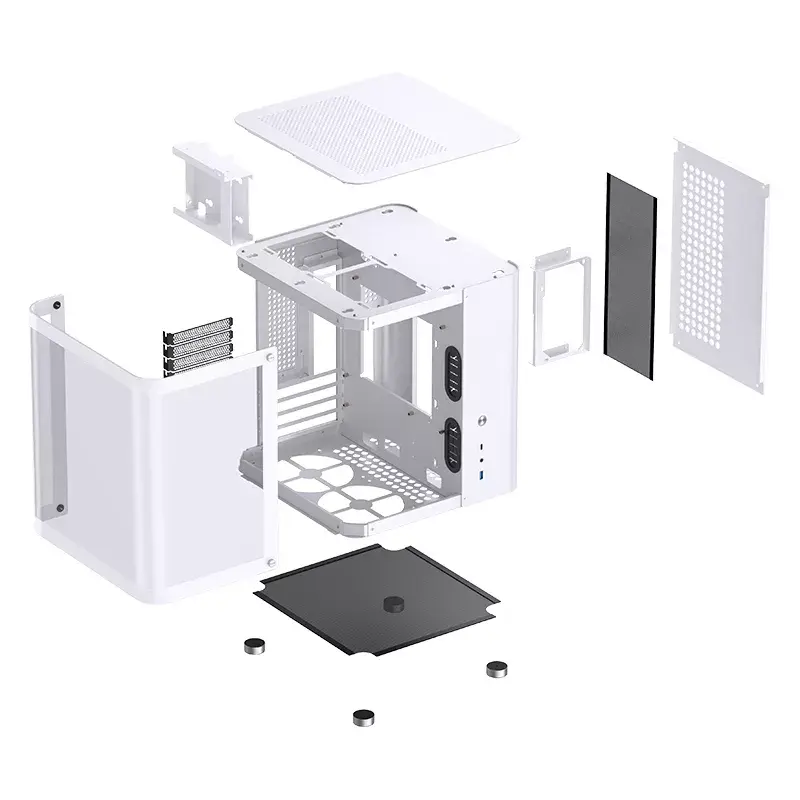 Korpusas Jonsbo TK-1 2.0 Mini Tower Baltas