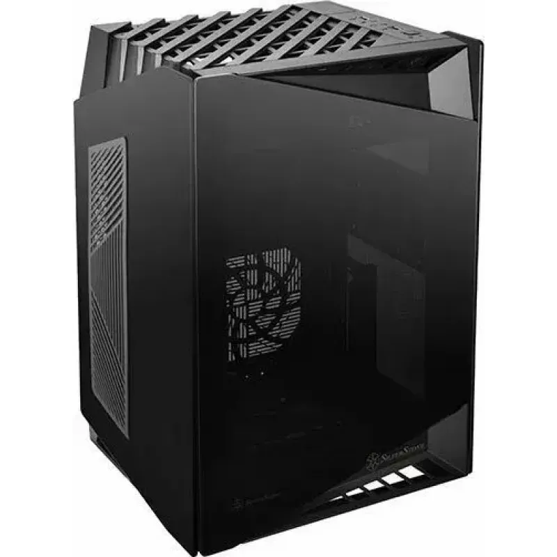 Kompiuterio korpusas SilverStone SST-LD03B-AF Mini-ITX juodas