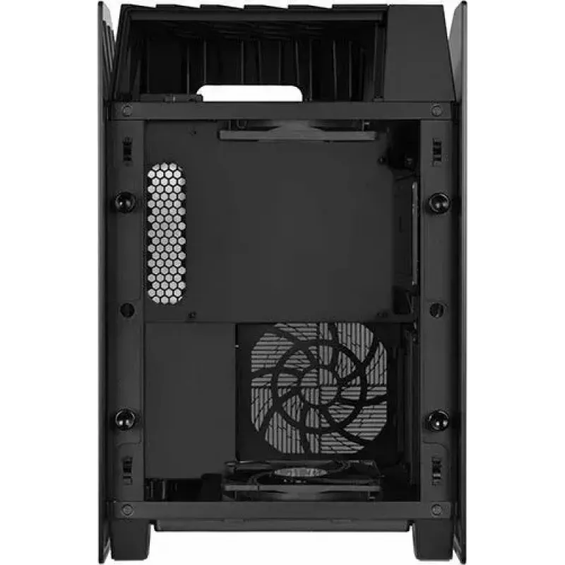 Kompiuterio korpusas SilverStone SST-LD03B-AF Mini-ITX juodas