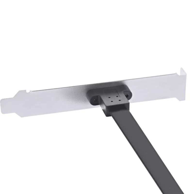 InLine PCI lizdo laikiklis, USB-C į USB 3.2 priekinį skydelį Key-A vidinis, 0,3 m