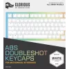 Klaviatūros mygtukų dangteliai Triton Glorious Doubleshot Keycaps V2 – ABS, Balti, suderinami su GMMK