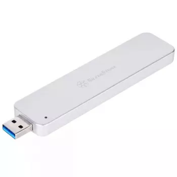Išorinis SSD dėklas Silverstone MS09 sidabrinis
