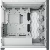 CORSAIR iCUE 5000X RGB – Baltas vidutinis bokštinis kompiuterio korpusas su grūdintu stiklu