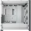 CORSAIR iCUE 5000X RGB – Baltas vidutinis bokštinis kompiuterio korpusas su grūdintu stiklu