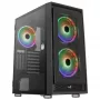 Aerocool GRAPHITEV3 kompiuterio korpusas 3 ARGB 14cm ventiliatoriai