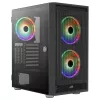 Aerocool GRAPHITEV3 kompiuterio korpusas 3 ARGB 14cm ventiliatoriai
