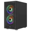 Aerocool GRAPHITEV3 kompiuterio korpusas 3 ARGB 14cm ventiliatoriai