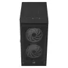 Aerocool GRAPHITEV3 kompiuterio korpusas 3 ARGB 14cm ventiliatoriai