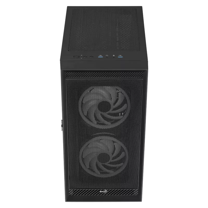 Aerocool GRAPHITEV3 kompiuterio korpusas 3 ARGB 14cm ventiliatoriai