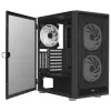 Aerocool GRAPHITEV3 kompiuterio korpusas 3 ARGB 14cm ventiliatoriai