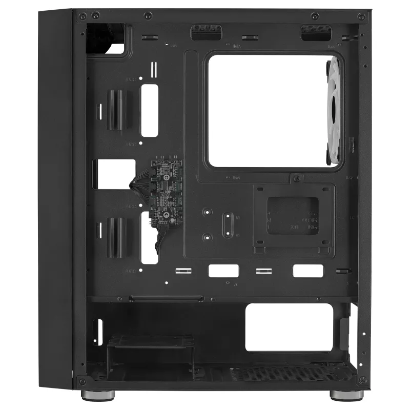 Aerocool GRAPHITEV3 kompiuterio korpusas 3 ARGB 14cm ventiliatoriai