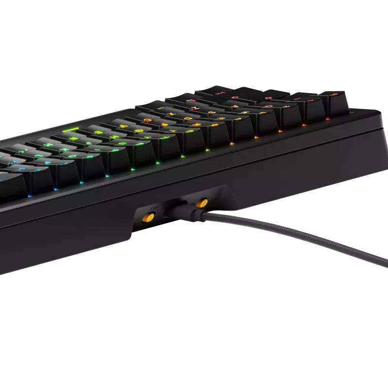Mechaninė žaidimų klaviatūra GLORIOUS GMMK 3 65% laidinė USB, QWERTY US, RGB, juoda
