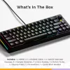 Mechaninė žaidimų klaviatūra GLORIOUS GMMK 3 65% laidinė USB, QWERTY US, RGB, juoda