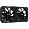 Aerocool ASTRO24 dvigubas 12 cm ARGB ventiliatorius su antivibracinėmis pagalvėlėmis, juodas