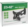 Sieninis laikiklis InLine TFT/LED/Plasma 58–107 cm (23–42 col.) pasukamas/palenkiamas, VESA 100x100–200x200, max 30 kg, juodas