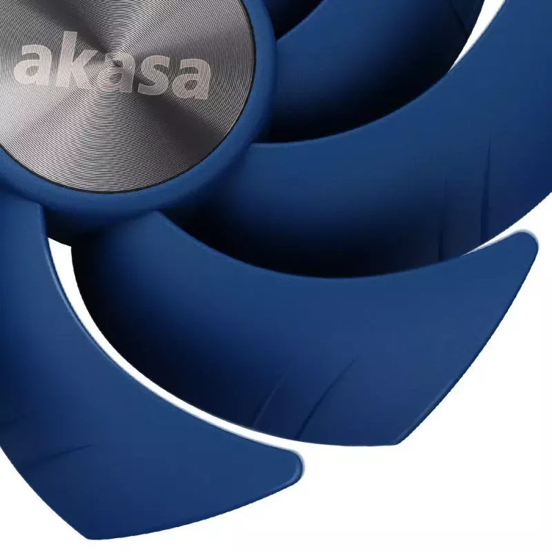 Ventiliatorius procesoriui Akasa ALUCIA SC 14 cm juodas mėlynas hidrodinaminis guolis