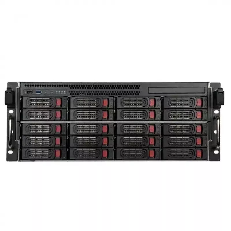 HDD korpusas Silverstone SST-RM43-320-RS 20 diskų 2.5/3.5 colio pilkas