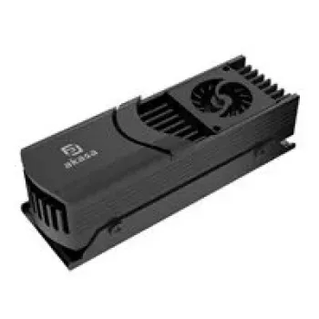 M.2 SSD aušintuvas Akasa Gecko Pro LX A-M2HS04-BK — aliumininis radiatorius vienpusiams M.2 diskams