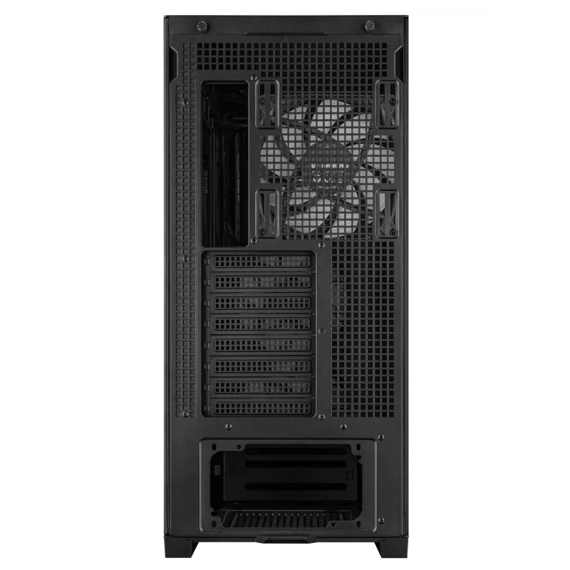 ASUS TUF Gaming GT302 ARGB Midi Tower korpusas, juodas, grūdintas stiklas, 3x140mm priekyje + 1x140mm gale, USB-C