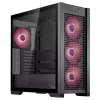 ASUS TUF Gaming GT302 ARGB Midi Tower korpusas, juodas, grūdintas stiklas, 3x140mm priekyje + 1x140mm gale, USB-C