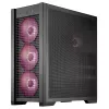 ASUS TUF Gaming GT302 ARGB Midi Tower korpusas, juodas, grūdintas stiklas, 3x140mm priekyje + 1x140mm gale, USB-C