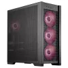 ASUS TUF Gaming GT302 ARGB Midi Tower korpusas, juodas, grūdintas stiklas, 3x140mm priekyje + 1x140mm gale, USB-C