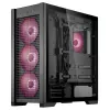 ASUS TUF Gaming GT302 ARGB Midi Tower korpusas, juodas, grūdintas stiklas, 3x140mm priekyje + 1x140mm gale, USB-C