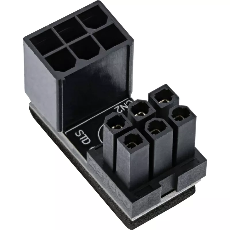 InLine maitinimo adapteris vidinis 180° ATX 6pin kištukas lizdas juodas 26636E