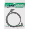 InLine DisplayPort 1.4 kabelis, 8K4K, kampu į viršų, juodas/auksinis, 3 m