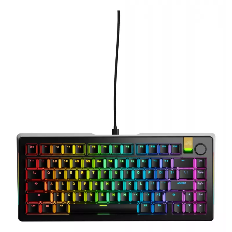 Mechaninė žaidimų klaviatūra GLORIOUS GMMK 3 PRO HE 75% laidinė USB, QWERTY, RGB, juoda
