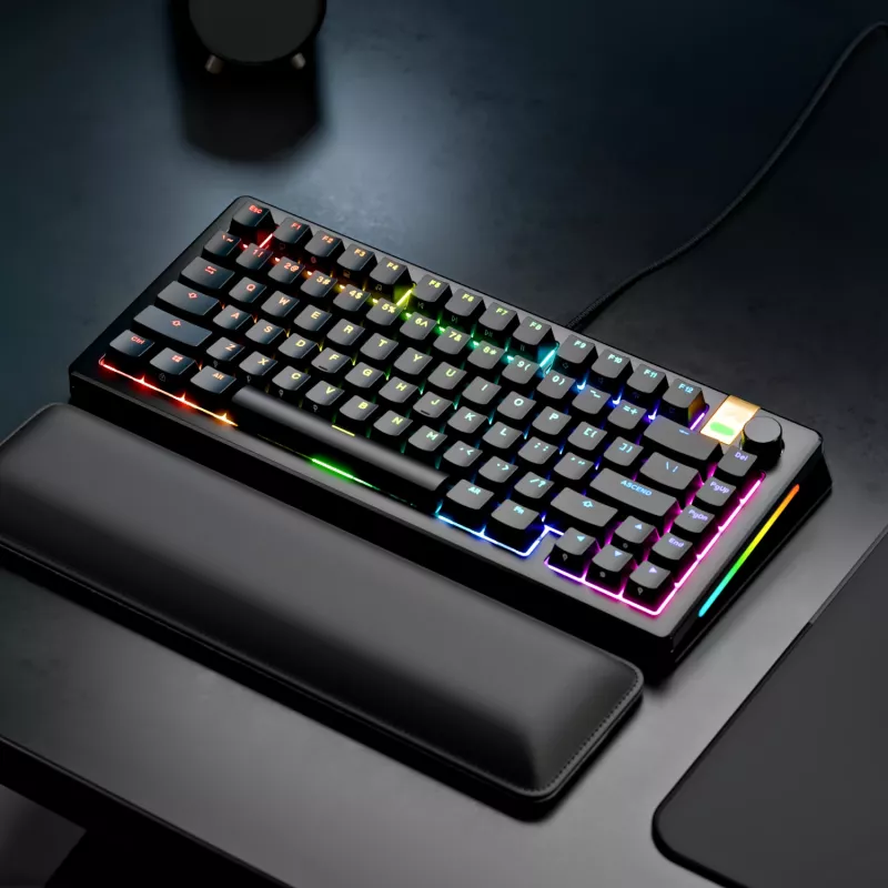 Mechaninė žaidimų klaviatūra GLORIOUS GMMK 3 PRO HE 75% laidinė USB, QWERTY, RGB, juoda