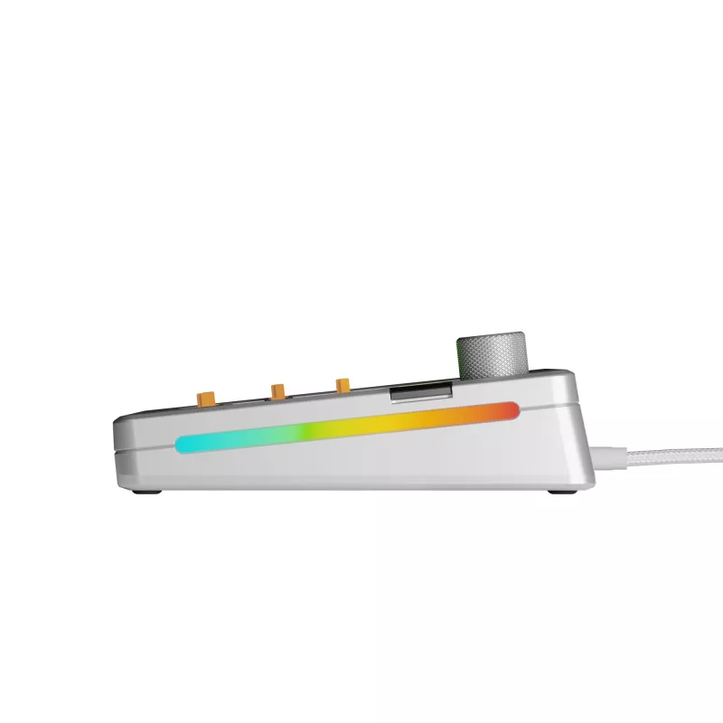 Mechaninė klaviatūra GLORIOUS GMMK 3 PRO 65% Barebones Wired Silver — 65% USB RGB, 2 m laidas