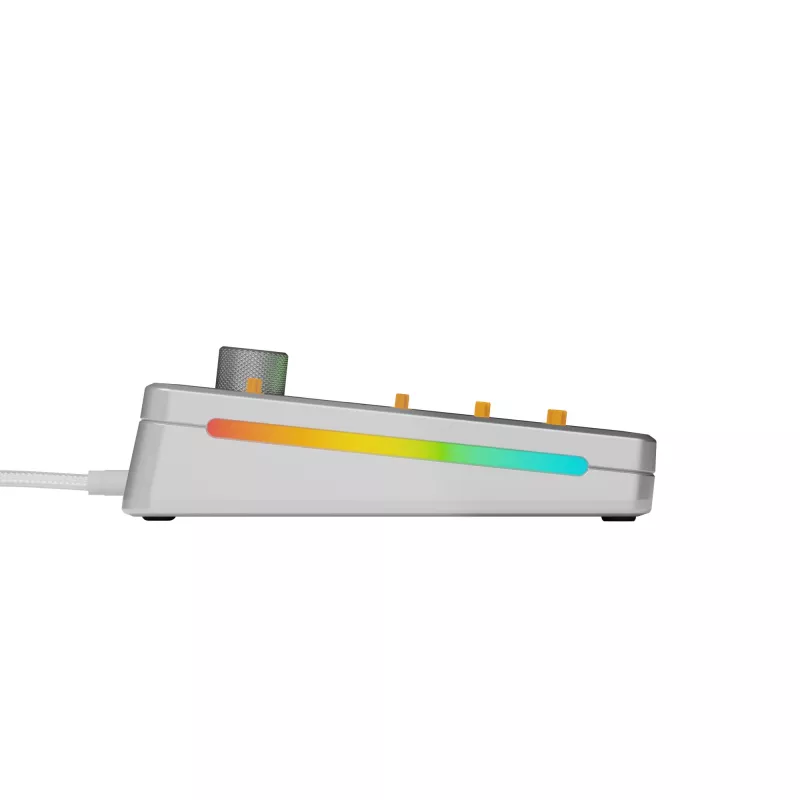 Mechaninė klaviatūra GLORIOUS GMMK 3 PRO 65% Barebones Wired Silver — 65% USB RGB, 2 m laidas
