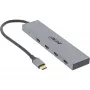 InLine USB 3.2 Gen.2 4 prievadų USB-C šakotuvas, aliumininis korpusas, OTG, 10 Gb/s
